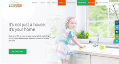 Desktop Screenshot of ecochoicewindows.ca